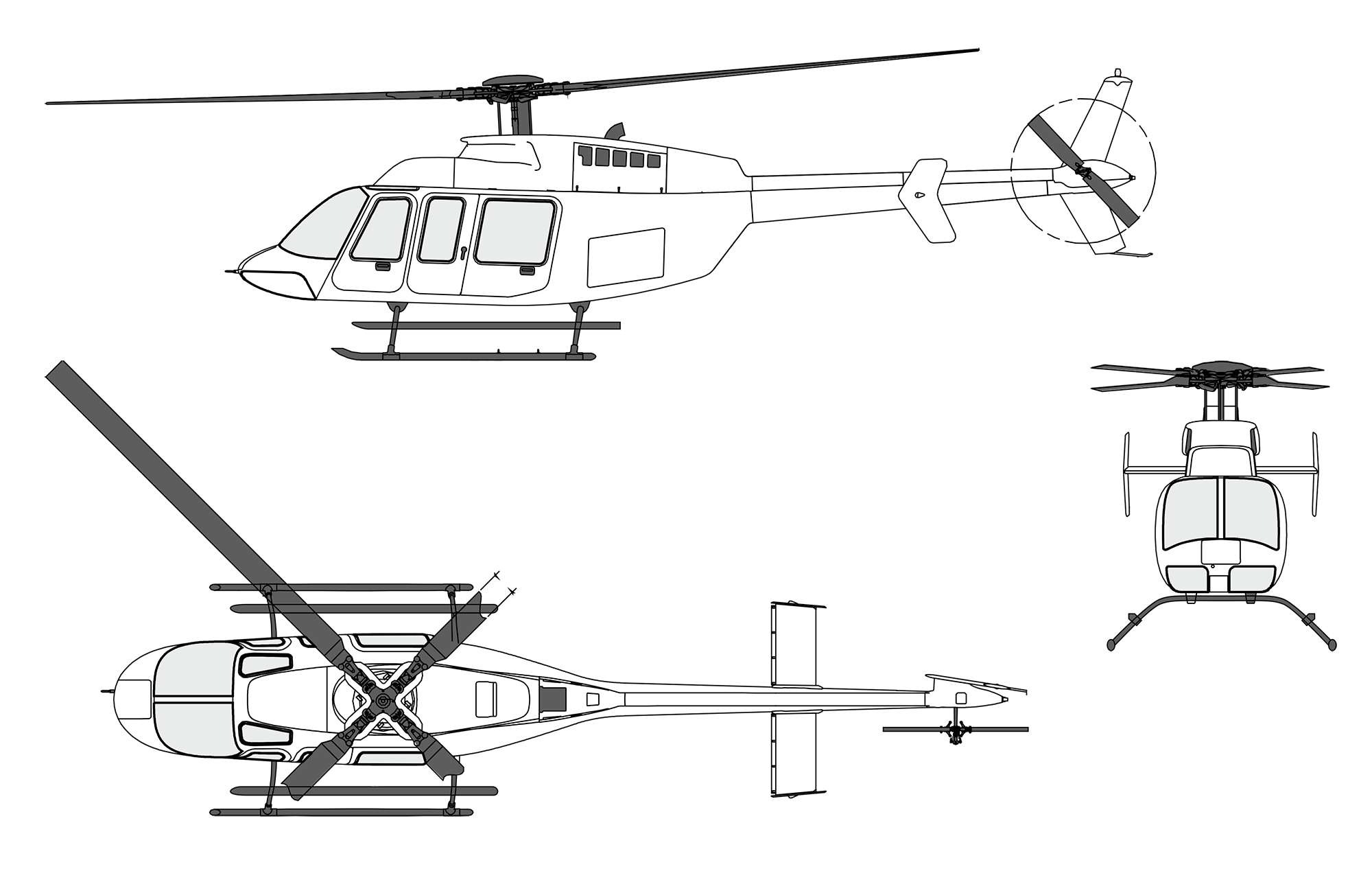 Bell 407 Blueprint